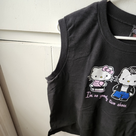Hello Kitty Black Pink Tank Top Size 3 by Sanrio Co - Picture 4 of 7